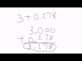 Adding and Subtracting Whole Numbers and Decimals