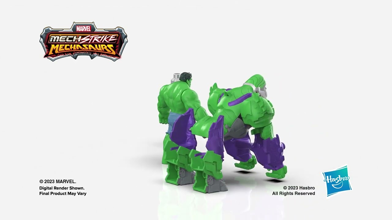 Marvel Mech Strike Mechasaurs Hulk with Gamma Smasher Mechasaur