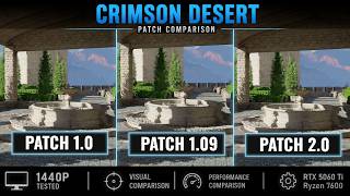 Crimson Desert Enhanced - Patch 2.0 - Visual and Performance Comparison - RTX 5060 Ti 16GB - 1440p