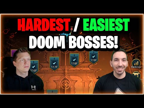 ChoseN & ColdBrew Each Rank Doom Tower Bosses! | RAID Shadow Legends