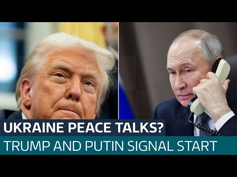 Trump and Putin signal start to Ukraine war settlement over call | ITV News