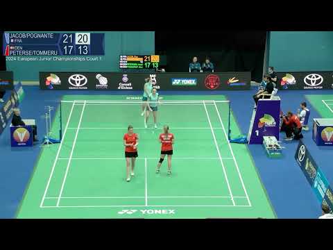 Match point - Jacob / Pognante vs Petersen / Tommerup - WD, Final - EJC 2024