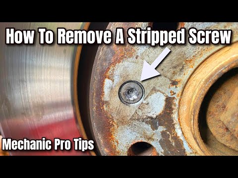 How To Easily Remove A Stripped Screw In A Brake Disc Rotor