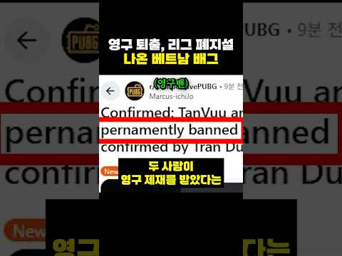 <strong>영구</strong> 퇴출, 리그 폐지설까지 나온 베트남 배그 근황
