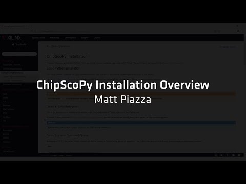 ChipScoPy Training Series: Installation
