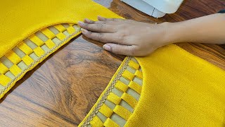 Blouse Back Neck Design | Cutting & Stitching simple easy method in Hindi