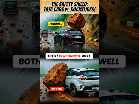Tata Harrier vs Tata Nexon Rock Test ✅ Which is more Solid Build 💪🏻