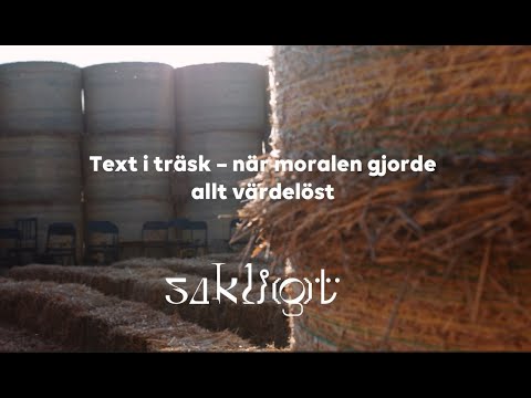 Text i träsk – när moralen gjorde allt värdelöst