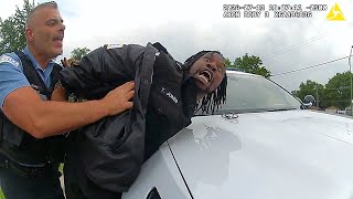 Security Officer Clashes With Police In Heated Exchange