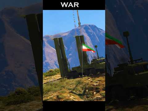 Iran fire rocket at israeli border animation