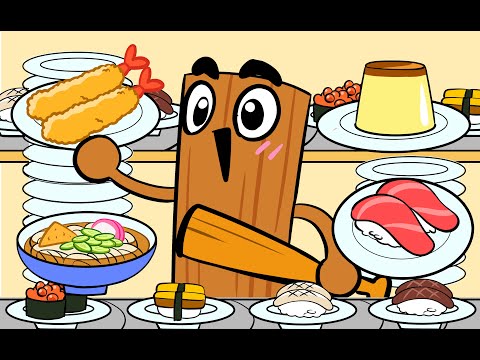 Tung Tung Tung Sahur Spinning sushi mukbang #Italian Brainrot