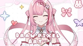 【🔴雑談】Try drawing Pixel style art!
