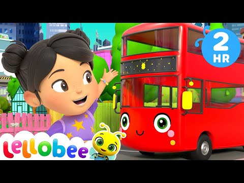 10 Little Buses | Lellobee - Rishi & Ella's Preschool Playhouse | Preschool Education