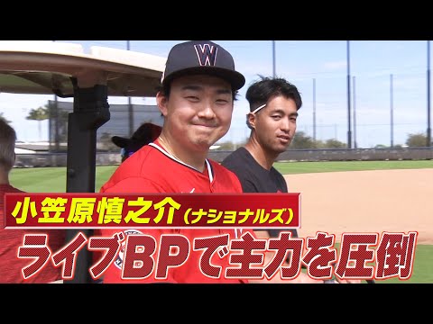 【小笠原慎之介】初のライブBPで主力を圧倒「指揮官も称賛の力投」【ナショナルズキャンプ】