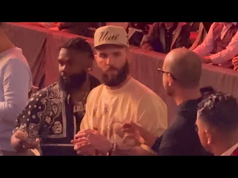 CALEB PLANT PULLS UP AT BENAVIDEZ-MORRELL AT RINGSIDE TO SEE FORMER RIVAL BENAVIDEZ THROW DOWN