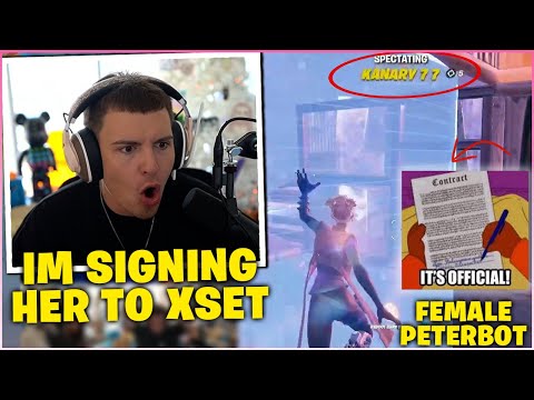 CLIX Spectates FEMALE PETERBOT for the FIRST TIME & INSTANTLY SIGNS Her to XSET After She DOES THIS…