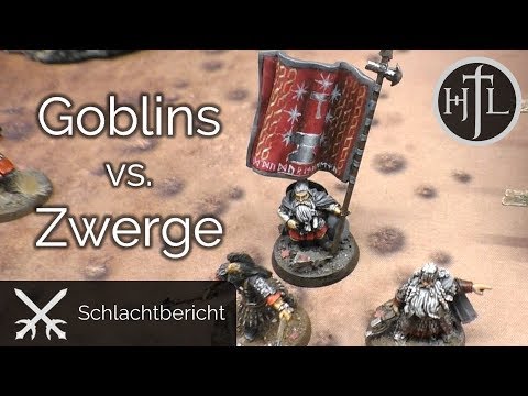 Battlereport - Goblinstadt vs. Zwerge (Mittelerde Tabletop / Hobbit / Herr der Ringe)