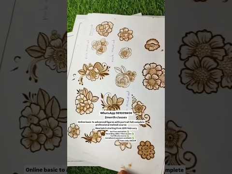 online mehndi course available #bridalmehndidesign #onlinemehndiclass #mehndidesign #heena #shorts