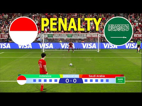 🔴 PENALTY : INDONESIA vs SAUDI ARABIA | WORLD CUP QUALIFICATIONS | PES Gameplay