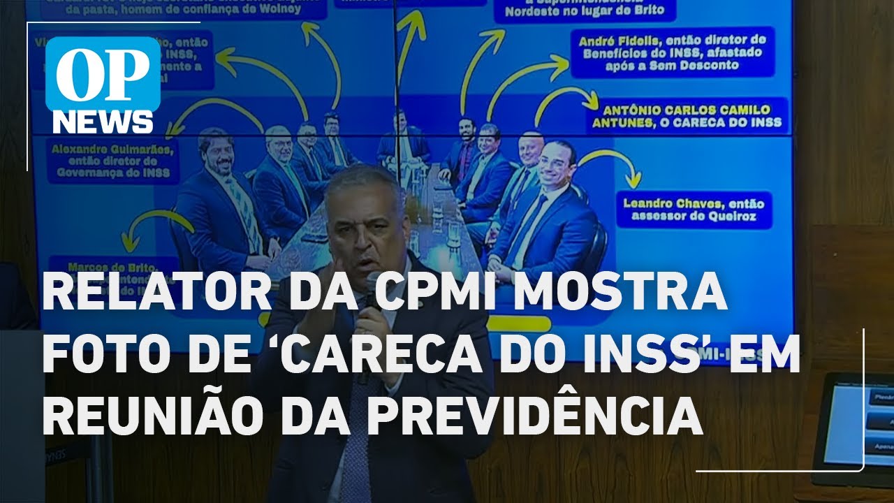 Relator mostrar foto de Careca do INSS em reunião do Ministério da Previdência do governo Lula