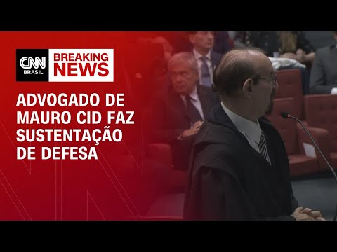 ​Advogado de Mauro Cid faz sustentação de defesa | LIVE CNN