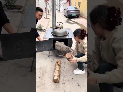 Tencerene Göre Ayarlanabilen İnanılmaz Soba Tasarımı 🪵💡