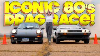 Porsche 911 vs DMC DeLorean Drag Race: No Time Travel Needed for This One!