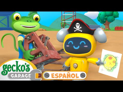 Aventura en las vías del tren🚂| 🐸 Garaje de Gecko | Carros para niños | Vídeos educativos