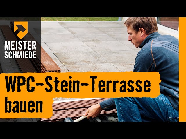 WPC-Feinsteinzeug-Terrasse bauen