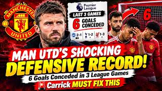 💥 MAN UTD’S SHOCKING DEFENSIVE RECORD! 6 Goals Conceded in 3 League Games 🚨 Carrick MUST FIX THIS