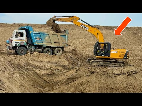 JCB 205 Excavator से 7 दिन में कितना कमाया ? TATA 2518 Tippers with JCB 205 NXT machine Fuel Master