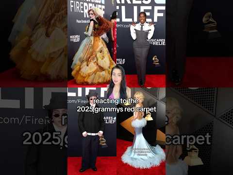 reacting to the 2025 grammy red carpet