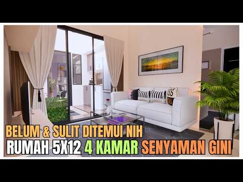 Beda Dari Yang Lain! Masih Bisa Punya Taman Di Tengah Walau Butuh 4 Kamar!. Langsung Adem Banget