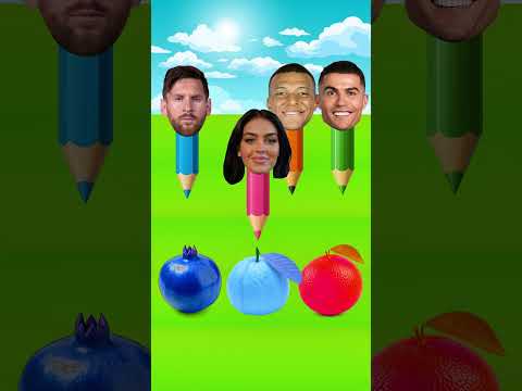 Qui colorera correctement les fruits? 🤔 #shorts #ronaldo
