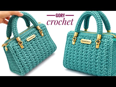 شنطه كروشيه  موديل جديد سهل وبسيط bag crochet 