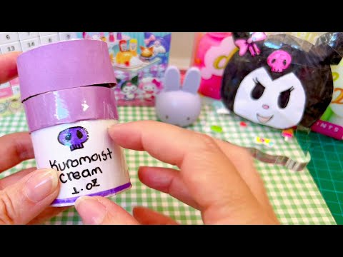 Paper diy | サンリオ クロミ スキンケア クリーム | Snrio Kuromi Skincare Product 💗 手作り工作 asmr tutorial