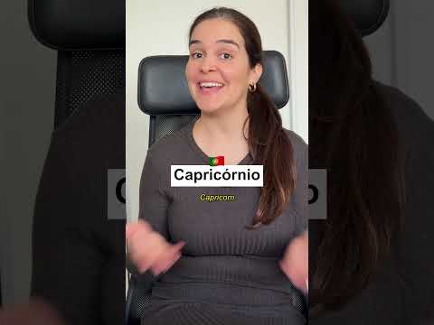 How to say Capricorn in European Portuguese ♑🇵🇹 #Shorts