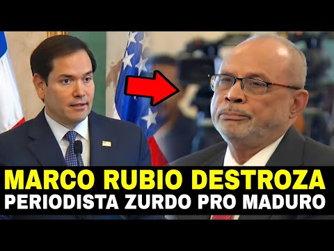 Marco Rubio pone en su lugar a periodista zurdo que salió a defender a Ortega y Maduro