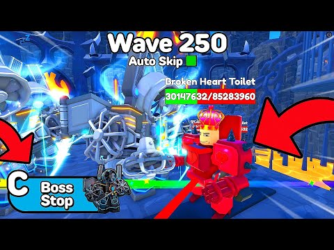 😱WHAT!!🤯 NEW *TITAN FAN MAN* BOSS STOP ABILITY in Endless Mode is OP!! 🔥Toilet Tower Defense