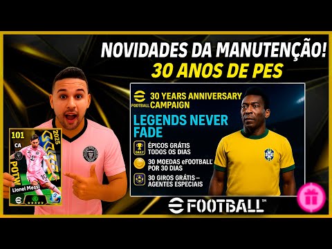 NOVIDADES DA MANUTENÇÃO! 30 ANOS DO PES CHEGANDO NO EFOOTBALL 2025 MOBILE? ADEUS BAYERN DE MUNIQUE!