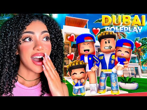 OUR FAMILY MOVES TO DUBAI IN ROBLOX! (Dubai RP)