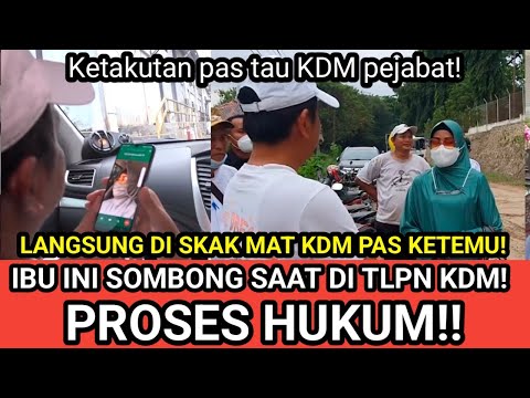 MURKA GUBERNUR!! Ibu ini ngamuk pas di tlpn KDM padahal SALAH!! Langsung di SKAK MAT pas ketemu!