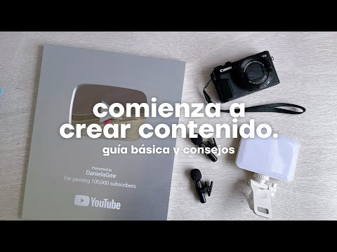 Comienza a crear contenido, guía y consejos. 2024