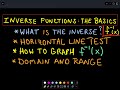 Exploring Inverse Functions and Their Graphs