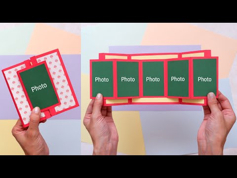 Open To See Photo Pop Up Card Tutorial | Easy Paper Crafts Ideas | Scrapbooking