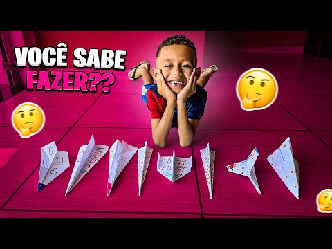 APRENDA A FAZER AVIÃO DE PAPEL - FÁCIL 🥰