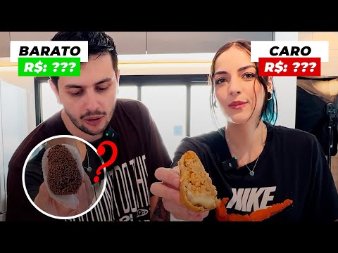 NUNCA VI UMA ASSIM! - COXINHA BARATA VS COXINHA CARA