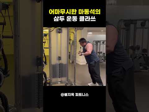 마동석의 '미친' 삼두 운동 클라쓰 (ft. 