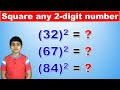 Squaring Two-Digit Numbers Techniques