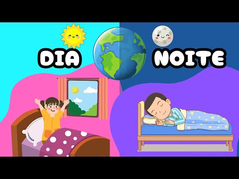 Dia e Noite - Manhã, Tarde e Noite - Movimento de Rotação - Vídeo educativo + Atividades